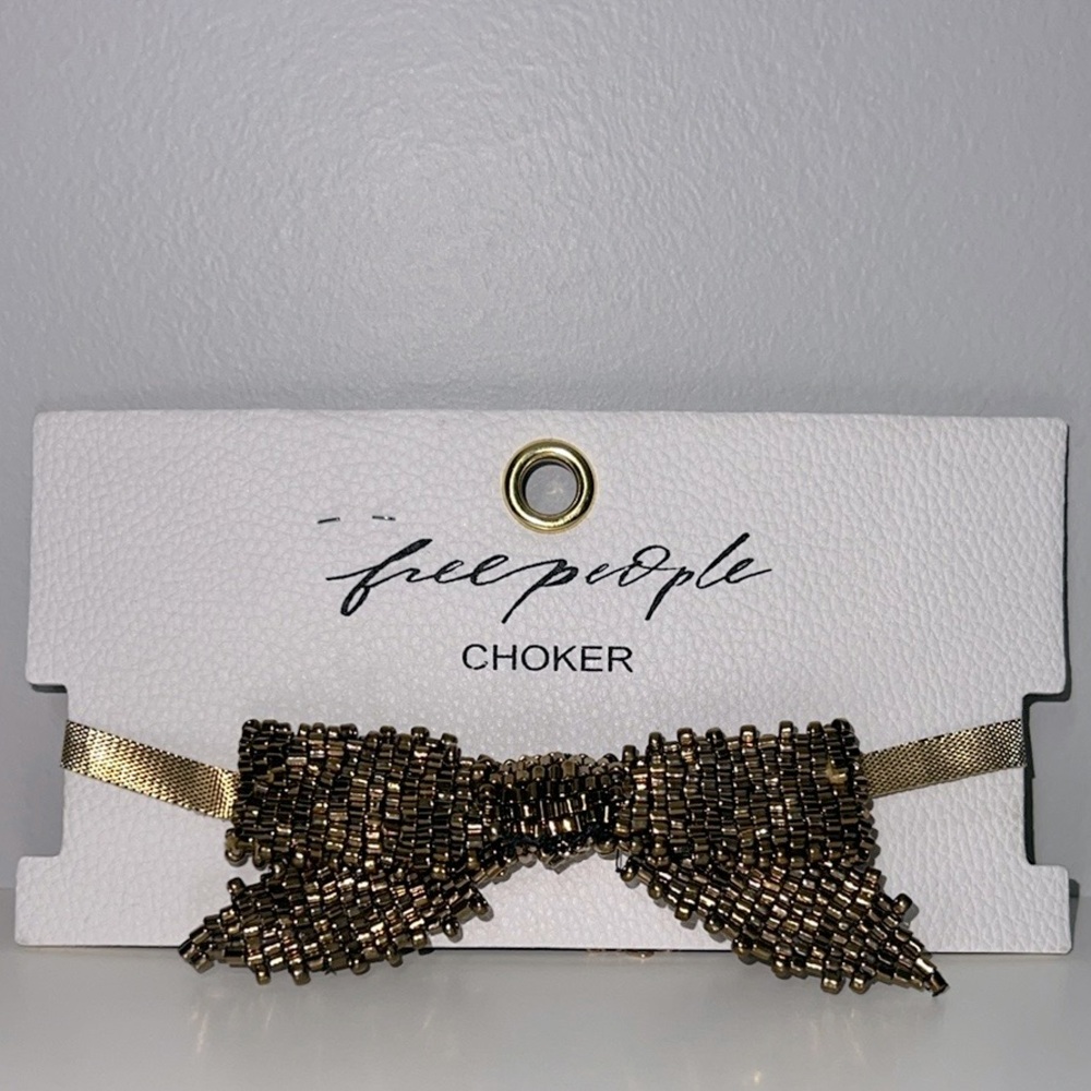Free People Backstage Pass Bow Choker - Picture 2 of 3
